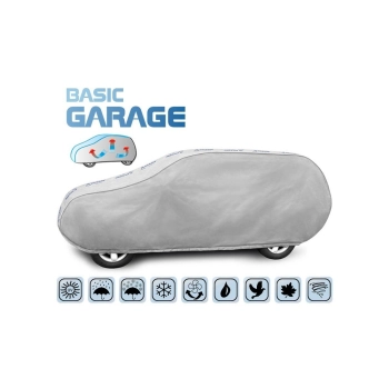 Wodoodporny nieprzemakalny pokrowiec plandeka na samochód Basic Garage XL (SUV/off-road) 450-510 cm